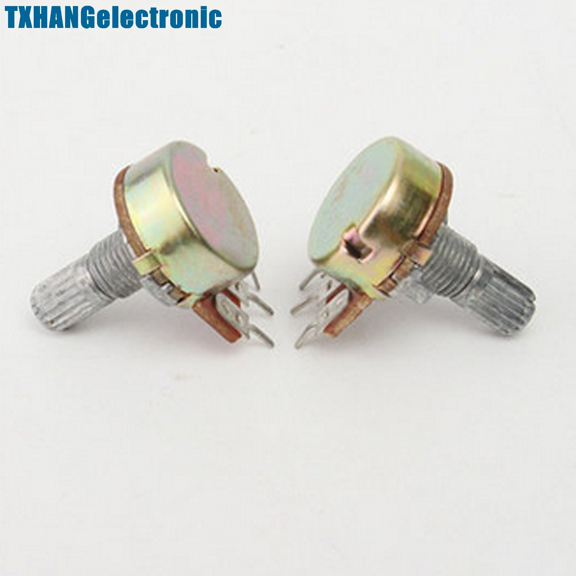 5Pcs 1K Ohm B1K Knurled Shaft Linear Rotary Taper Potentiometer diy electronics
