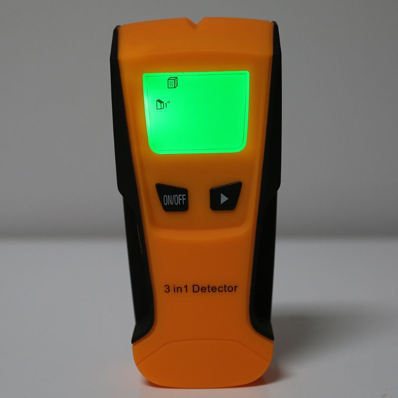 Yellow Yellow TH210 Wall Thickness Gauge Without Battery Backlight Stud Metal AC Wire Scanner Wall Stud Finder Electronic Auto