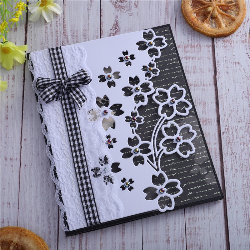 DiyArts Flower Edge Metal Cutting Dies Craft Stencil Punching Templates Diy Scrapbooking Decorative Embossing Mold