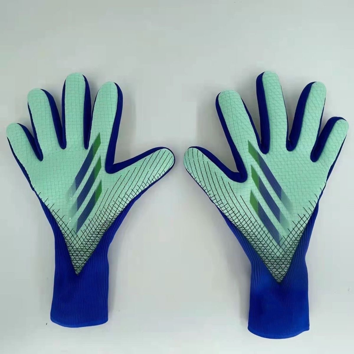 Neue Fußball-Torwarthandschuhe Falcon Fußballhandschuhe Training verschleißfeste rutschfeste Torwarthandschuhe für Erwachsene: Grey / XS