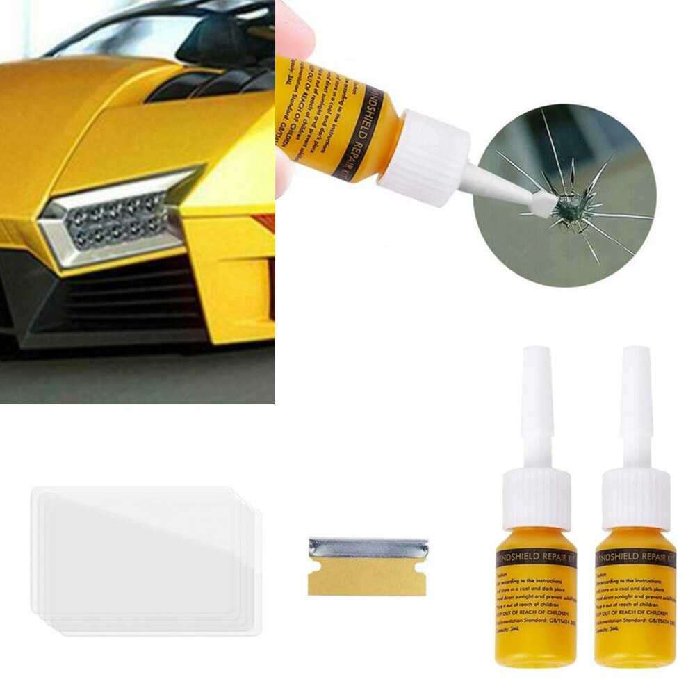 Parts Repair Fluid Kit Glass DIY Curing Strip Accessories Auto Windshield Window