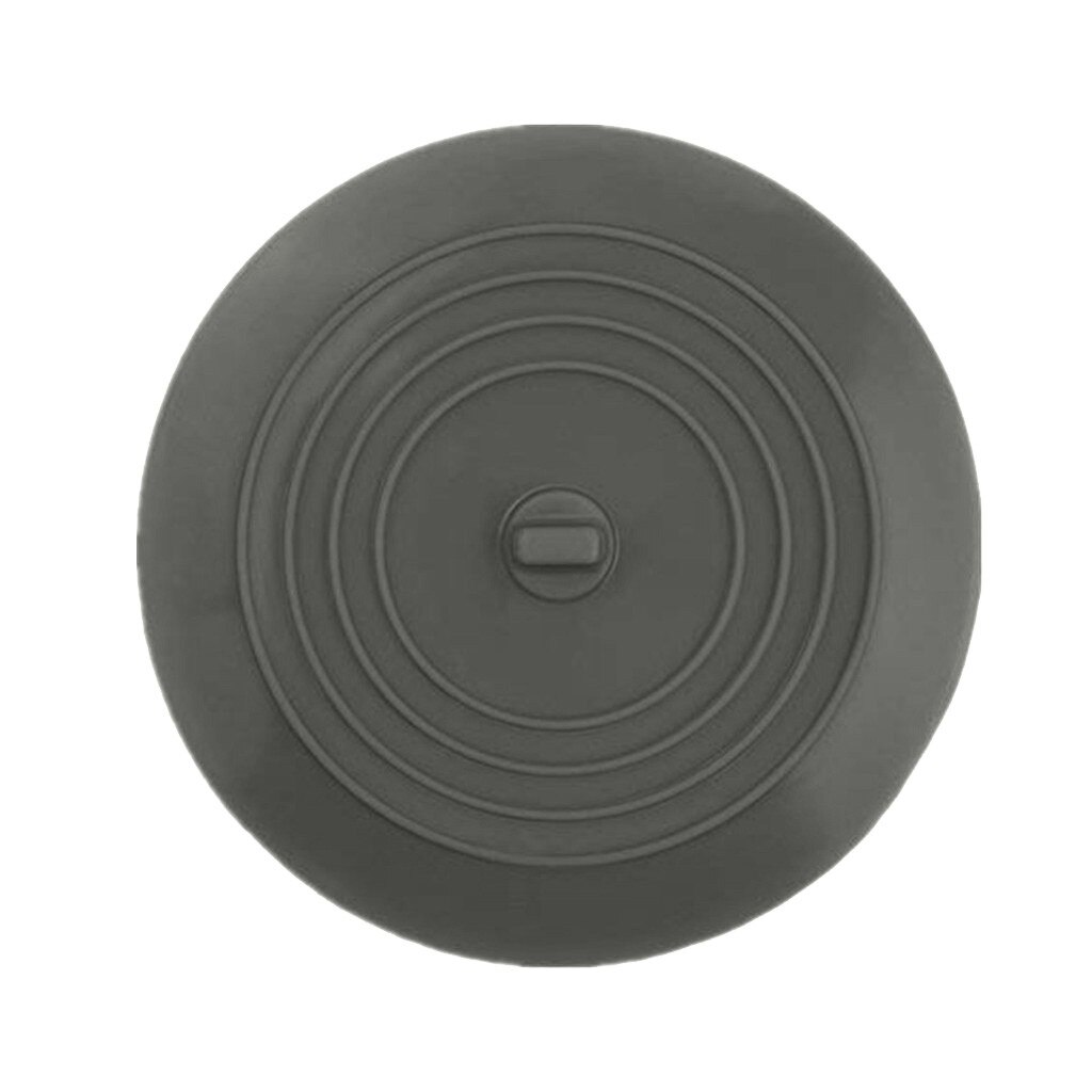 6 Inch Large Silicone Tub Stopper Bathtub Stopper Drain Plug Sinks Hair Stopper Flat Cover Bathroom Accessories: Gray