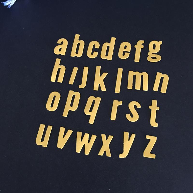 26 stks/set Hoofdletters kleine Alfabet Letters Metalen Stansmessen Stencils voor DIY Scrapbooking Embossing Kaarten