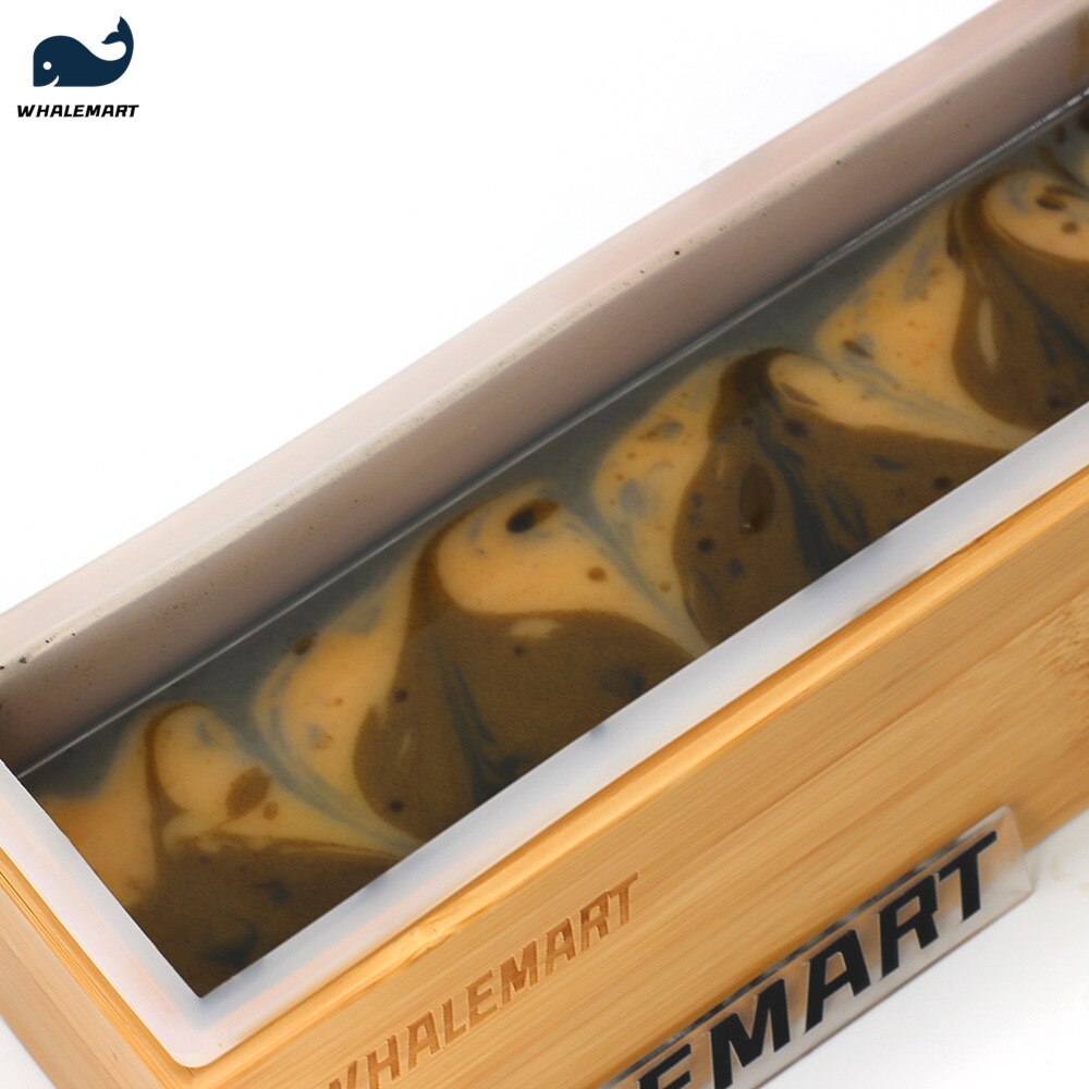 Rendering Silicone Mold Soap Making Supplies Set With Bamboo Box Partition For Handmade Soap Tools