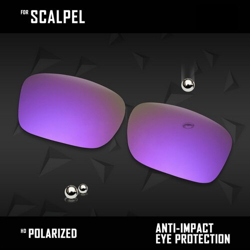 OOWLIT Lenses Replacements For Oakley Scalpel OO9195 Sunglasses Polarized - Multi Colors: Violent Purple