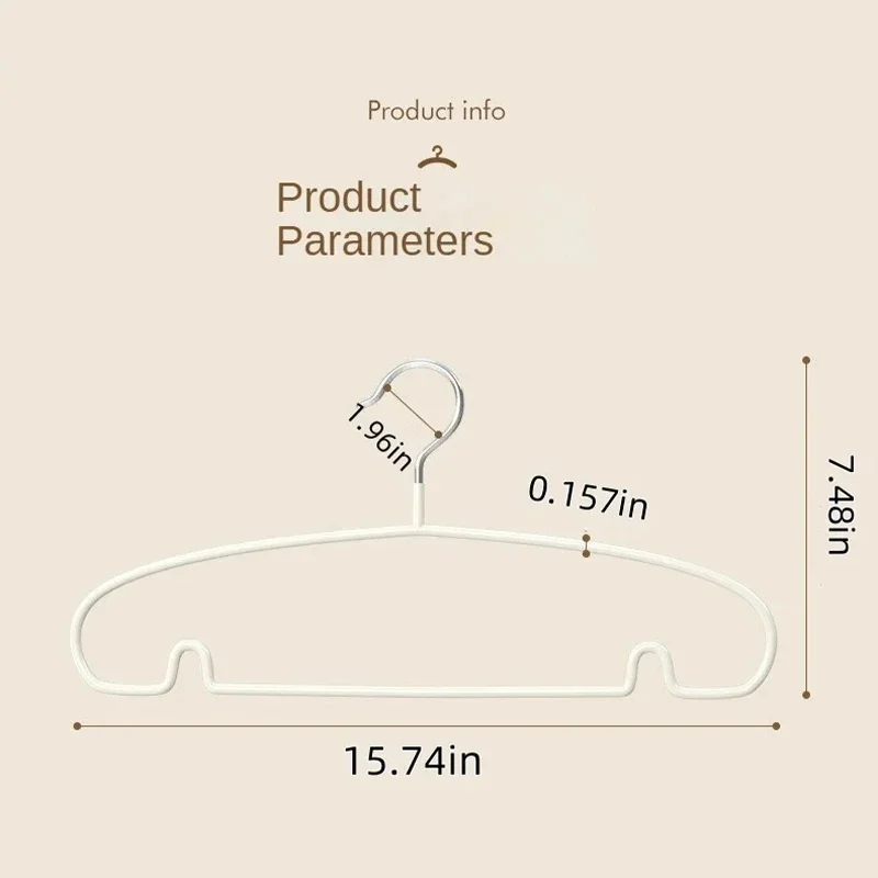 Cintres Ronds Antidérapants pour Vêtements, Gain de Place, pour Manteau, Pull, Vestes et viser