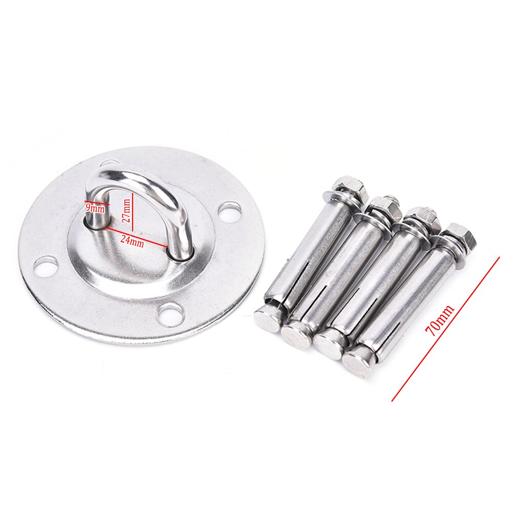 1 Set Useful Ceiling & Wall Mount Anchor Bracket Hook for Aerial Training Straps Yoga Swing