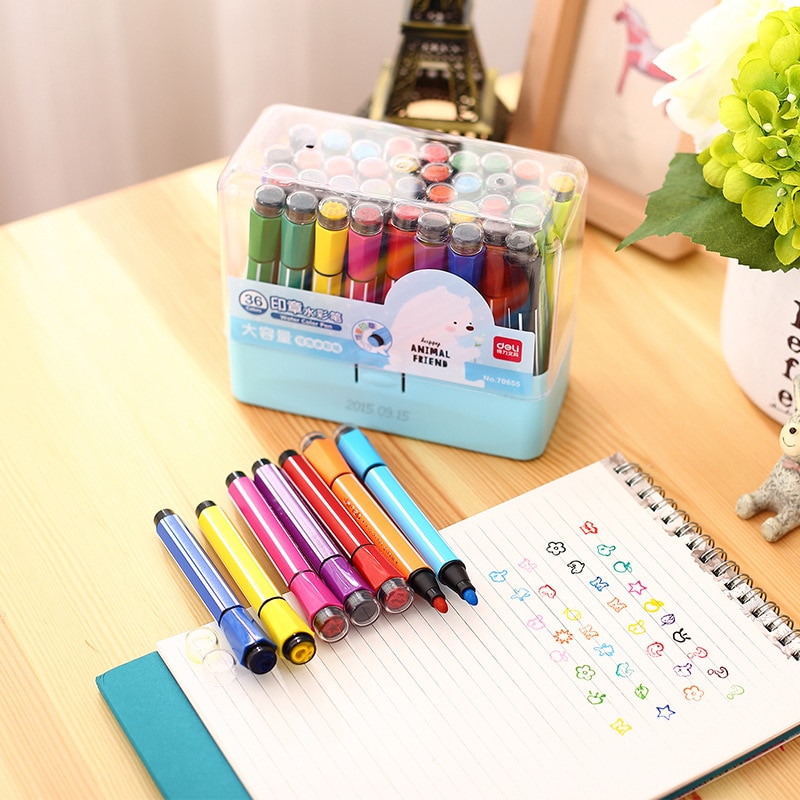 Color pen art marker drawing set colors children watercolor pen safe non-toxic water washing graffiti health and environmental