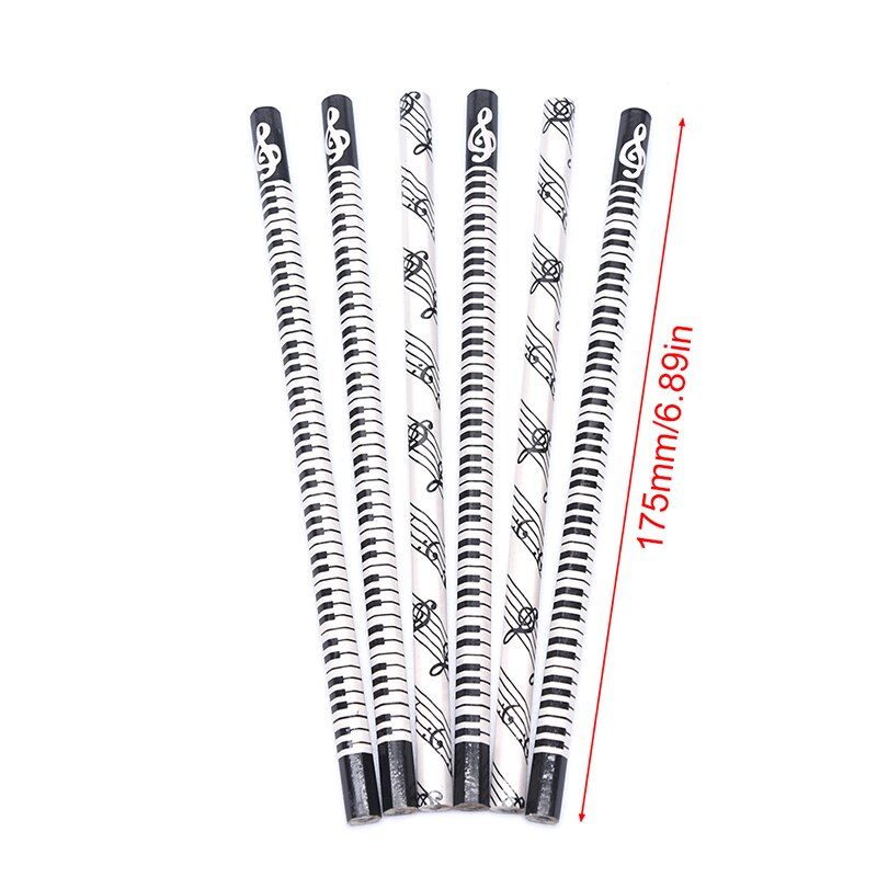 12pcs Musical Pencil 2B Standard Round Music Stationery Piano School Office Supply Student