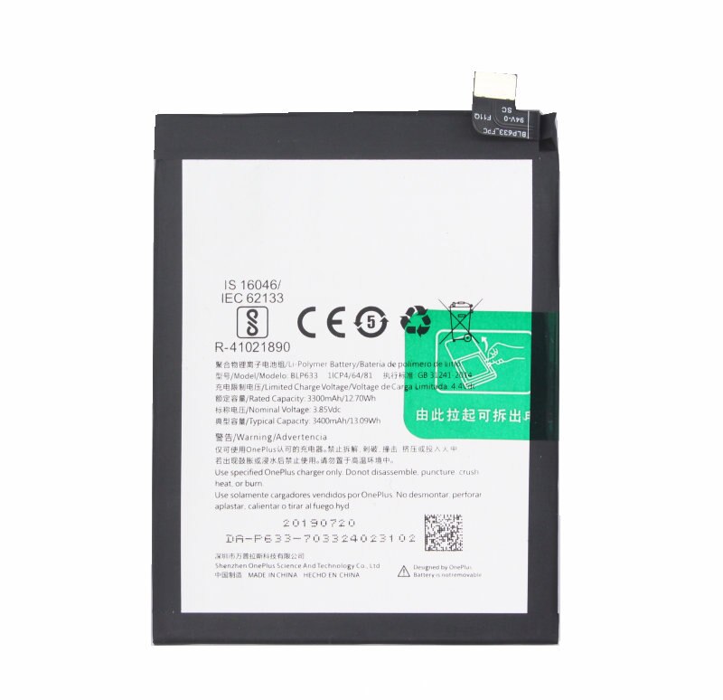 1X3400Mah/13.09Wh BLP633 Vervangende Batterij Voor Oneplus 3T Voor Een Plus 3T A3010 1 + 3T Batterie + Reparatie Gereedschap Kit