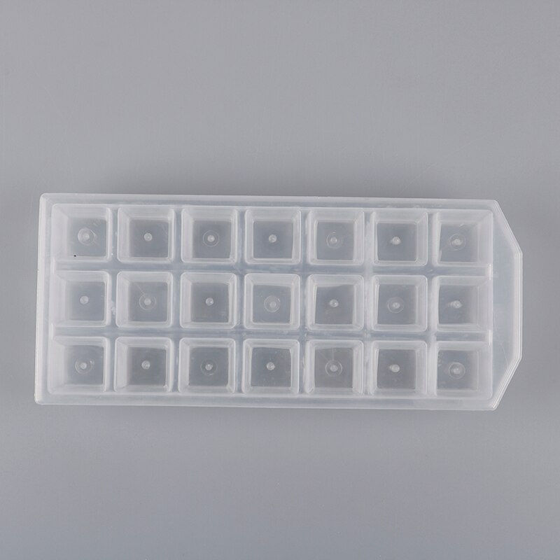 1PC Summer 21Grid Ice Cube Pudding Maker Mold Refrigerator Ice Mould Tray Tool Soft Plastic Bar Kitchen Tools Gadgets