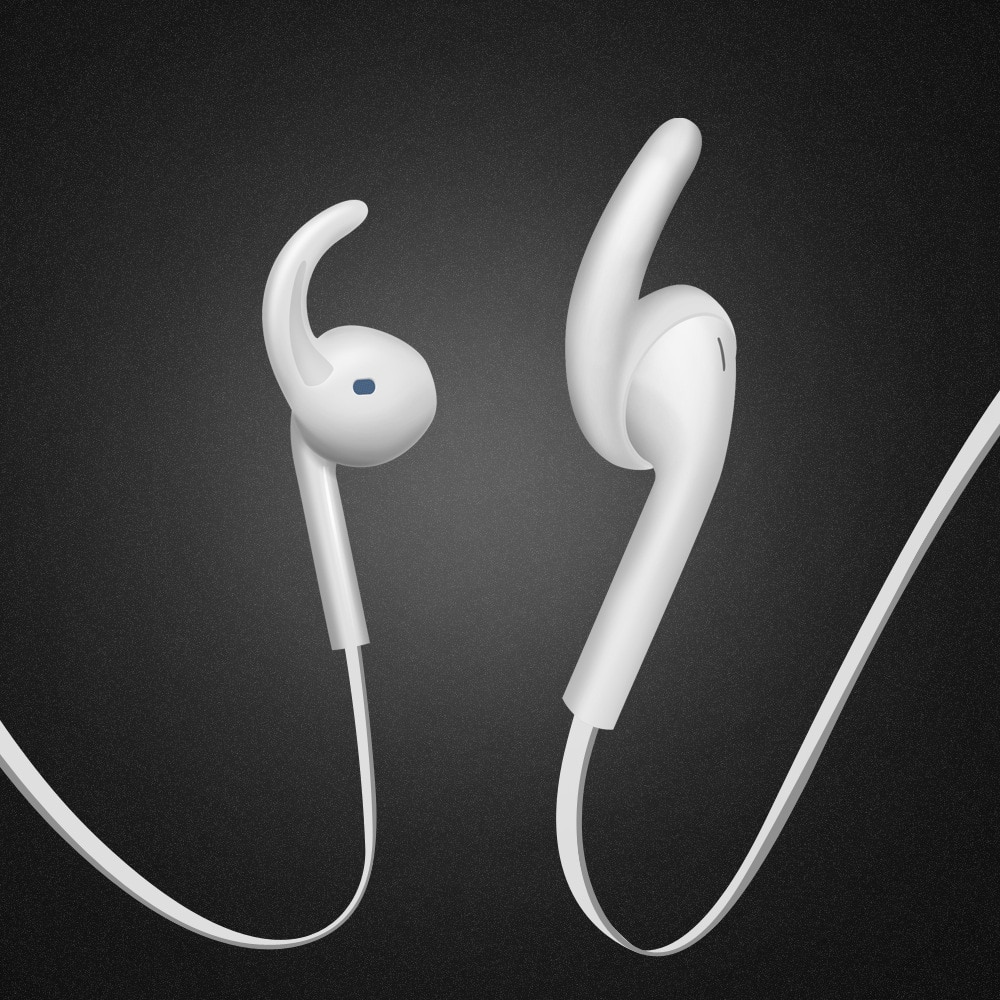 Bas in-ear hoofdtelefoon in-ear sport mobiele telefoon muziek oordopje draad met tarwe amerikaanse standaard oordopjes