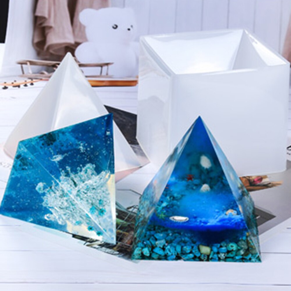 15CM Super Große Pyramide Silikon Harz Schimmel Schimmel Handwerk Schmuck Kristall Mit Kunststoff, Der Werkzeuge