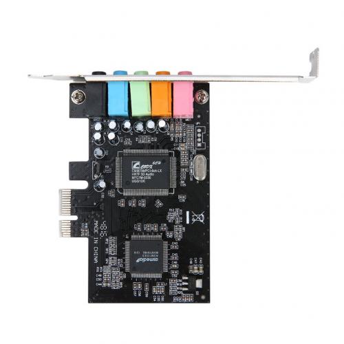 Carte son 5.1 intégrée PCI 32 bits Express x1 PCI-E 5.1ch CMI8738 carte son numérique Audio interne pièces de réparation PC: Default Title