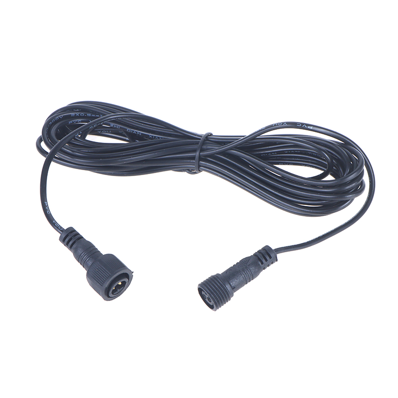 5 Meter Verlengkabel Voor Zonne-Energie Schijnwerper Waterdichte Kabel 2 Pin Mannelijke Naar Vrouwelijke Connector Schijnwerper Universele 5 M Kabel
