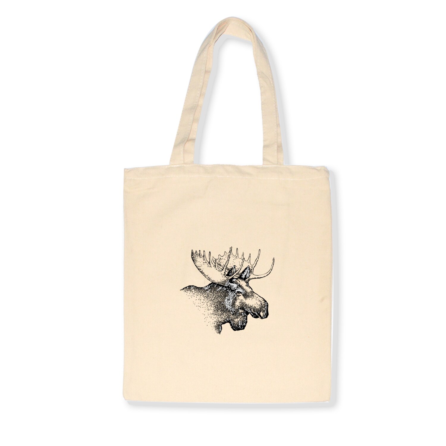 Herten Print Schilderen Boodschappentassen Canvas Opbergzakken Vrouwen Handtas Herbruikbare Vouwen Kruidenier Eco Tassen Literaire: B129BEIGE