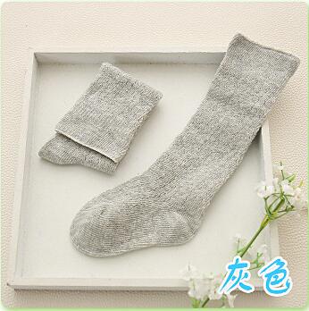 baby Spring/Autumn Tights Cotton Baby Girl Pantyhose Kid Infant Knitted Collant Tights Soft Infant Clothing: Dark Grey / 12M