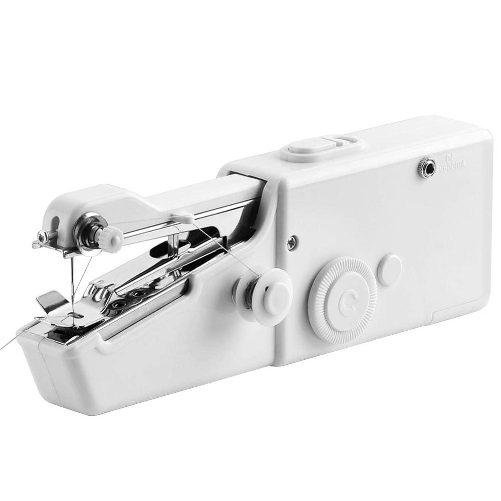 Mini Machine à coudre Portable Machine à coudre électrique point rapide coudre main sans fil bricolage vêtements tissus couture