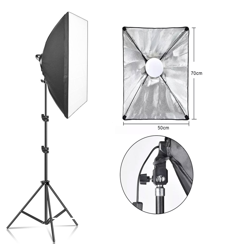 20-135W Softbox Verlichting Kit 50x70CM Fotografie LED Lamp Professionele Continu Licht Systeem Apparatuur voor Fotostudio