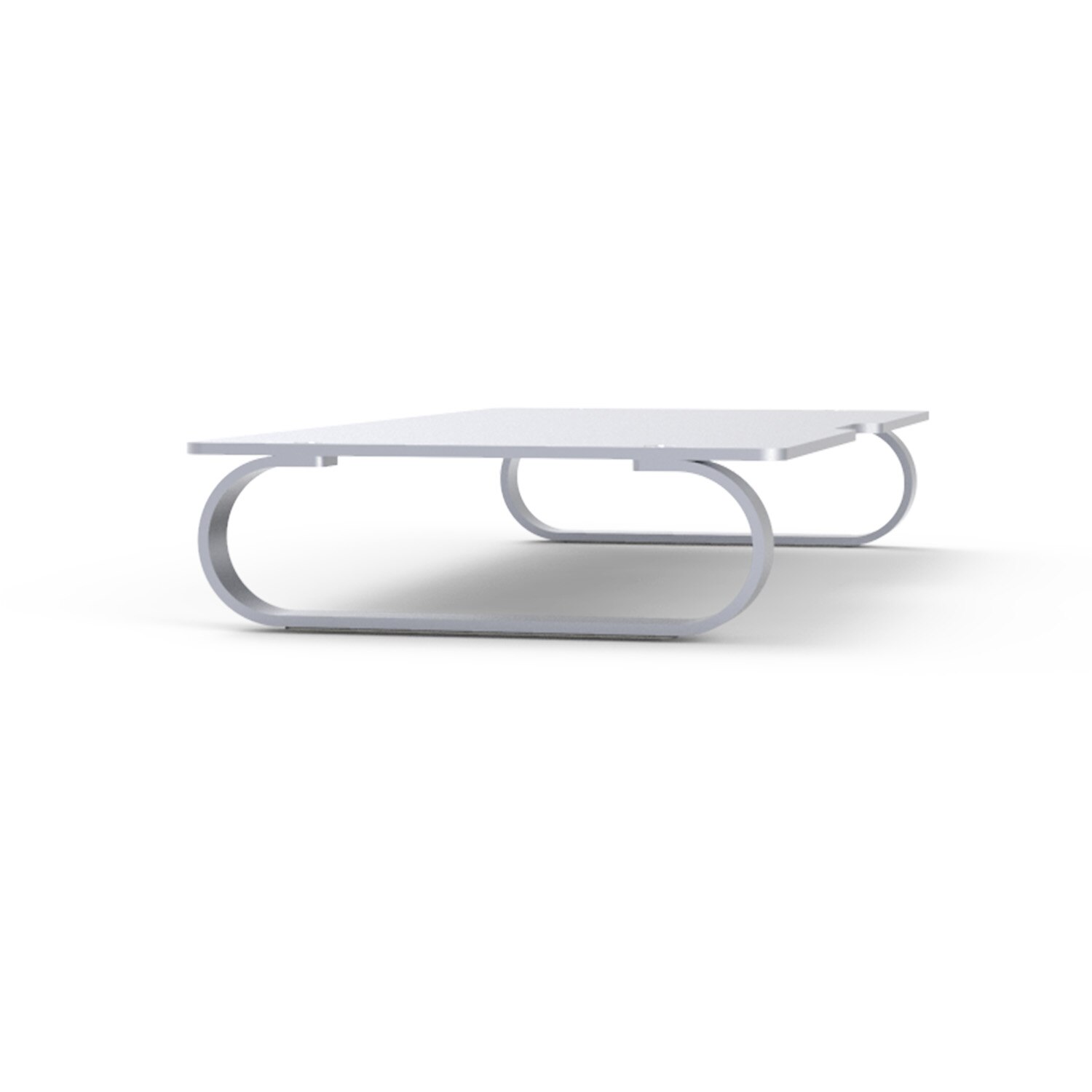 Besegad Aluminium Legierung Computer Laptop Monitor Dock Stand Riser Schreibtisch Veranstalter für Apple iMac MacBook Fernsehen Projektor