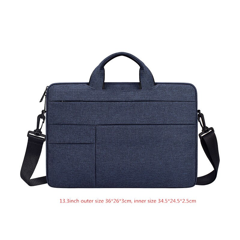 Men's Women's Briefcase Laptop Bag Seismic Waterproof Shoulder Crossbody Office Travel Business Cell Phone IPad Storage Pouch: Navy S