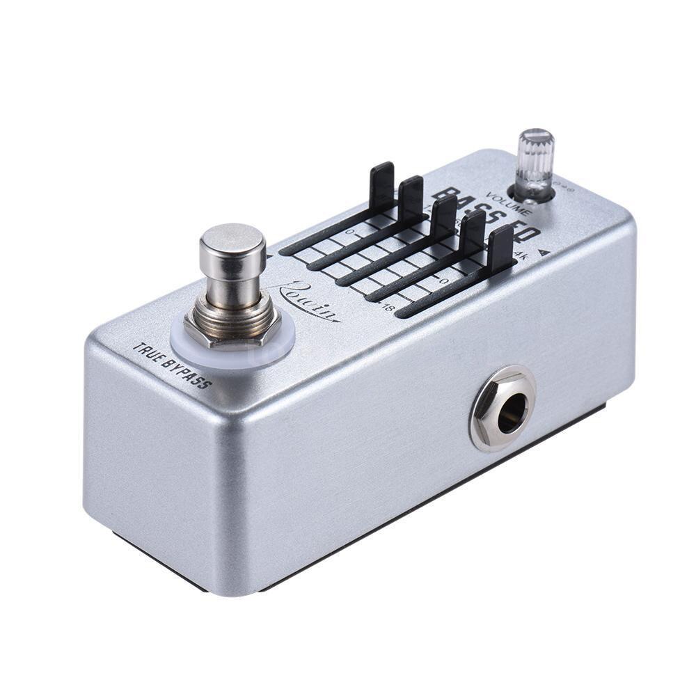 Rowin LEF-317B Bass EQ Pedal 5 Band Equalizer Pedals For Bass Guitar With 5 Band Graphic Mini Size True Bypass: Default Title
