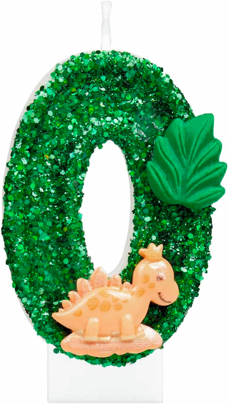 0-9 Number Birthday Candle,Happy Birthday Cake Candle, Birthday Baking Anniversary, Dinosaur Themed Party Supplies: Red