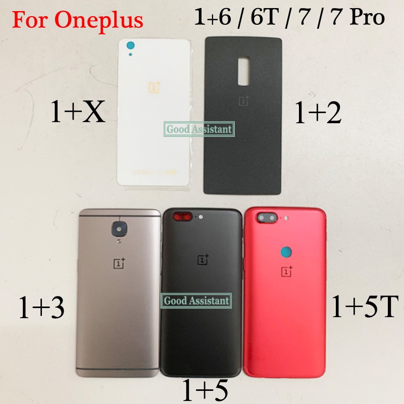 Per Oneplus One plus 1 + X 2 3 3T 5 5T 6 6T 7 7 PRO coperchio batteria posteriore globale custodia custodia vetro posteriore sostituire GM1913 GM1915