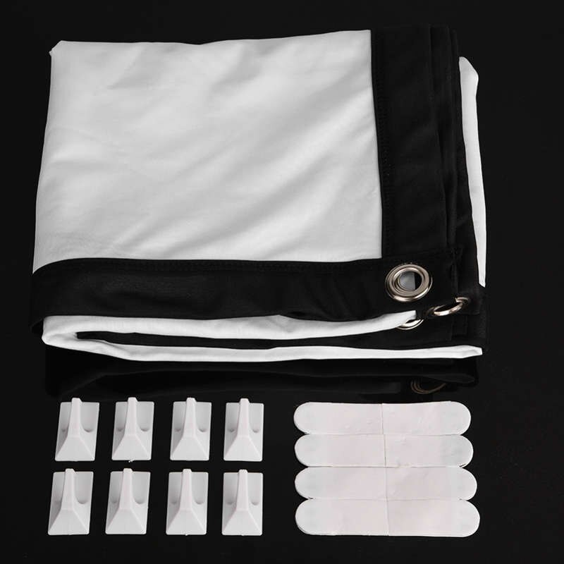 Portable Projector Screen Hd 16:9 Diagonal Projection Screen Foldable Home Theater For Wall Projection Indoor Outdoor