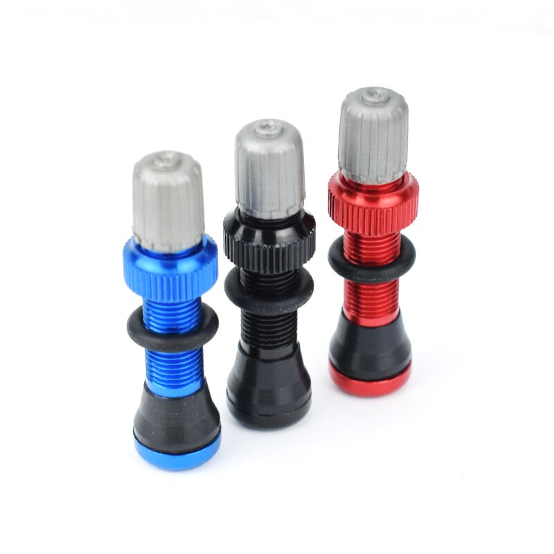 1pc/2pc 40mm MTB Bicycle Schrader Tubeless Valve for Mountain Bike Valve Rim Wheel Tubeless Tire Tyre Valve Bicycle Accessories