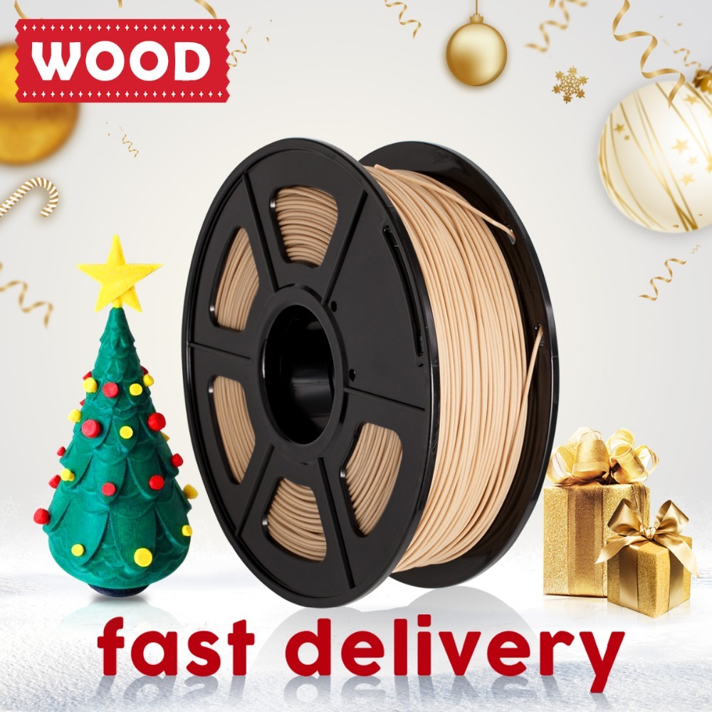 Best Seller Wood Filament For 3D Printer Good For Print Wood Effect Model 1.75mm Wood 3D Filament Children DIY Scibble Material