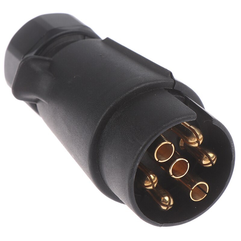 12V 7 Way Round Standard European Car Plug Connector Plastic 7 Pin Socket Plugs For Trailers RVs