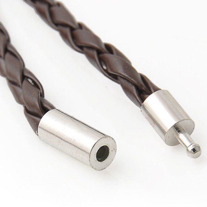 1 stück Leder Multi Schichten Charme Armband Für Frau Und Mann Schwarz Weiß Bronze Webte Stricken Lange Armband Schmuck