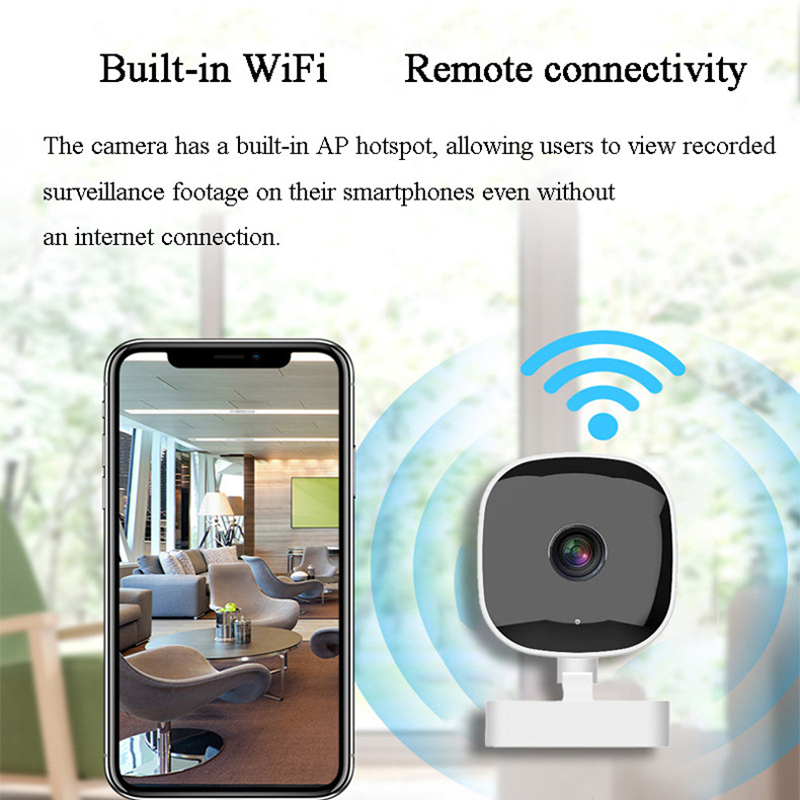Neue WLAN-Fensterkamera IP65 mit Vollfarb-Nachtsicht für Innenbereich, Ersetzt Außenkamera durch Fensterüberwachung