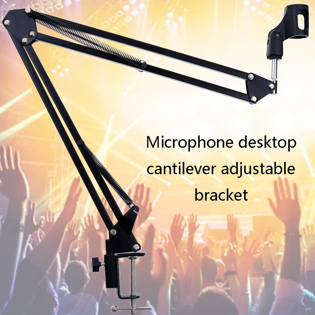 NB-35 Broadcasting Studio Microphone Mic Stand Boom Scissor Suspension Arm Mount Shock For Mounting On PC Laptop Notebook
