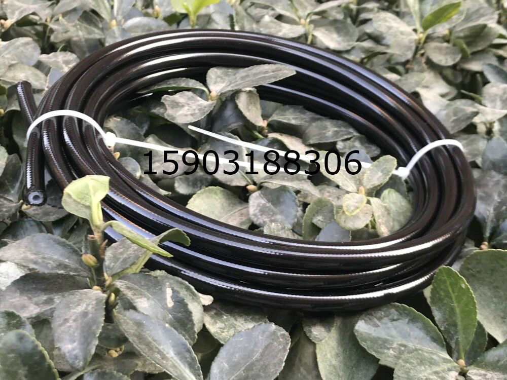 1M AN3 motorcycle automotive 1/8 "316 stainless steel wire braided PU coated PTFE brake hose fuel hose line