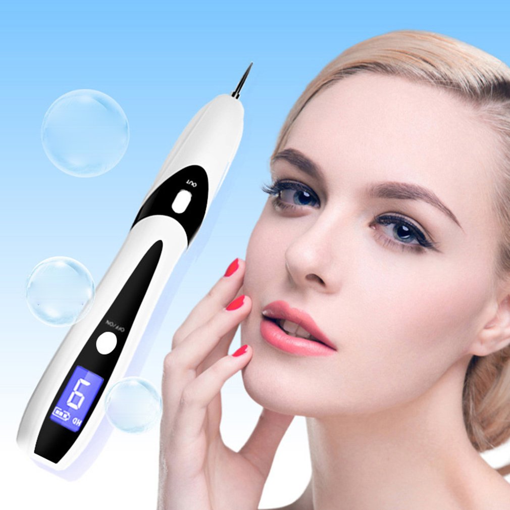 Portable Light Facial Beauty Instrument Home Lcd 9 File Remove Mole Pen Micro Freckle Pen Sweep Spot Machine