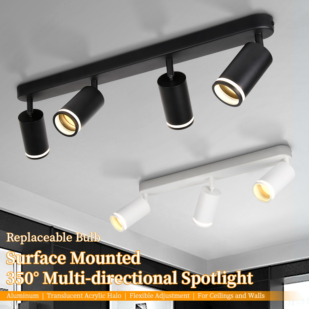 220V LED Spot Lights Home Decoration Ceiling Lights GU10 Adjustation Sport Lighting For Bedroom Kitchen 3 Color Track Lighting