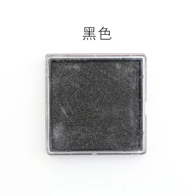 15 colori carino tampone di inchiostro artigianale a base di olio tamponi di inchiostro fai da te per timbri di gomma tessuto album di ritagli decorazioni di nozze tampone per impronte digitali: nero