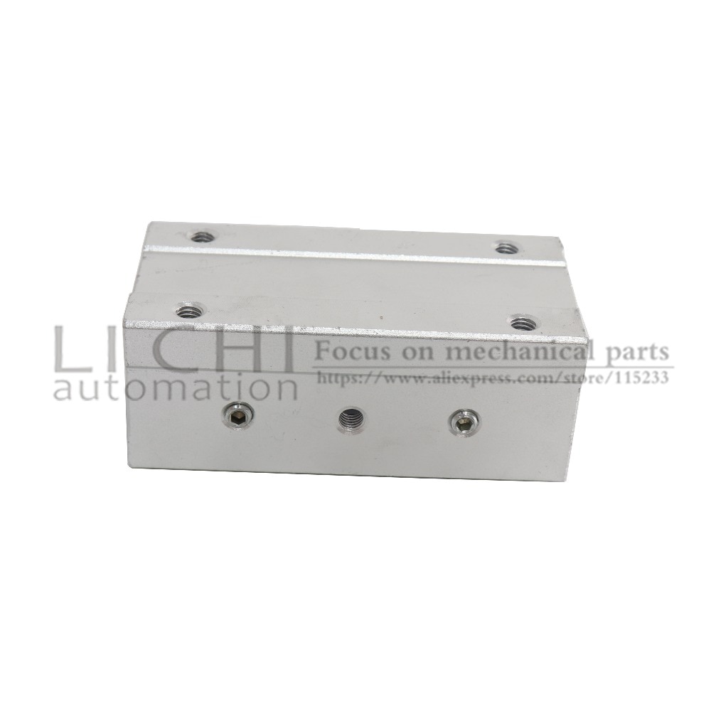 1 stk sbr 16 luu sbr 20 luu aluminiumsblok lineær bevægelse kugleleje glideblok match brug sbr 12 sbr 16 sbr 20 sbr 25 lineær styreskinne