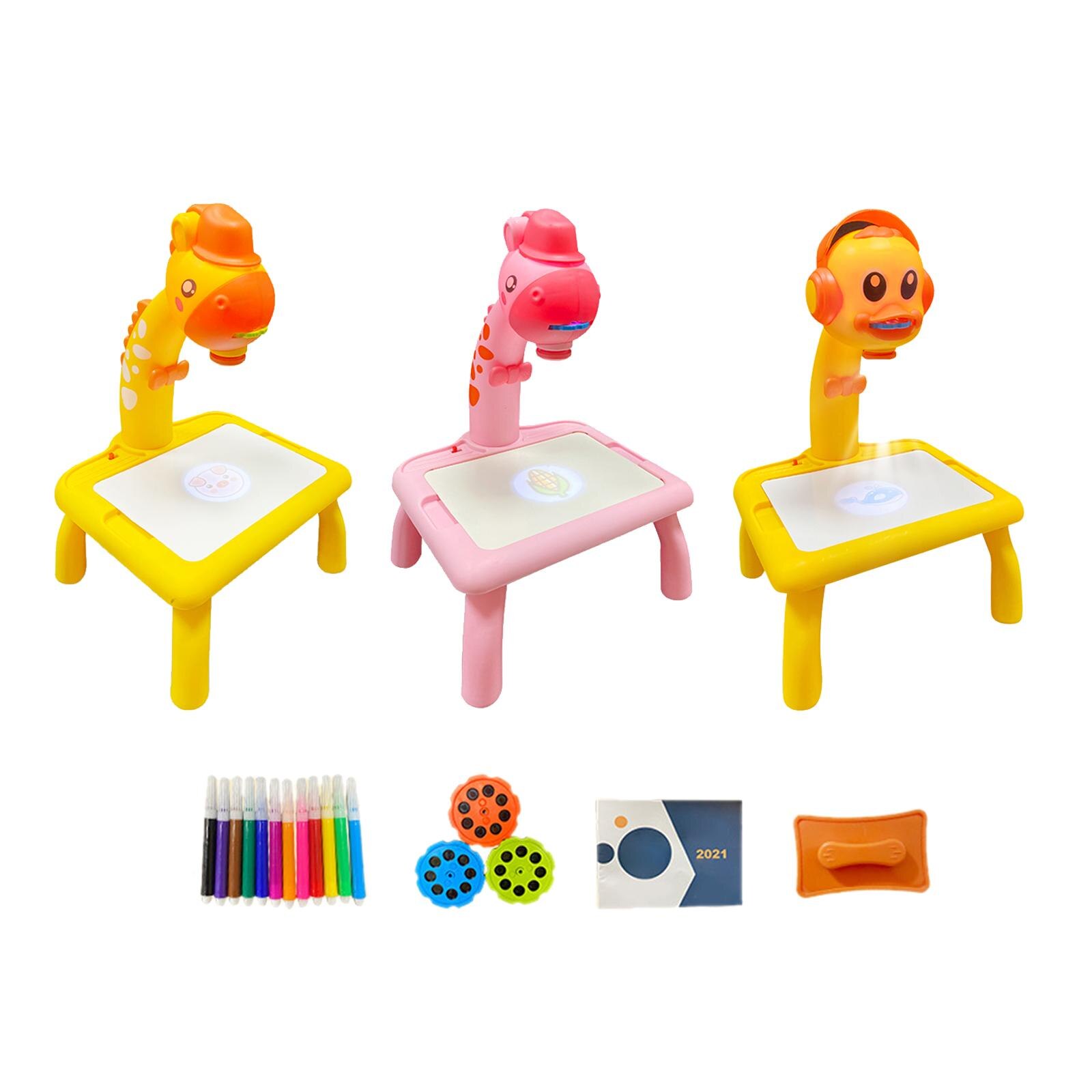 Projektion Zeichnung Tisch Ziehen Projektor Spielzeug LED Projektor Kunst Tisch Projektion Zeichnung Gremium für ändern 3 +
