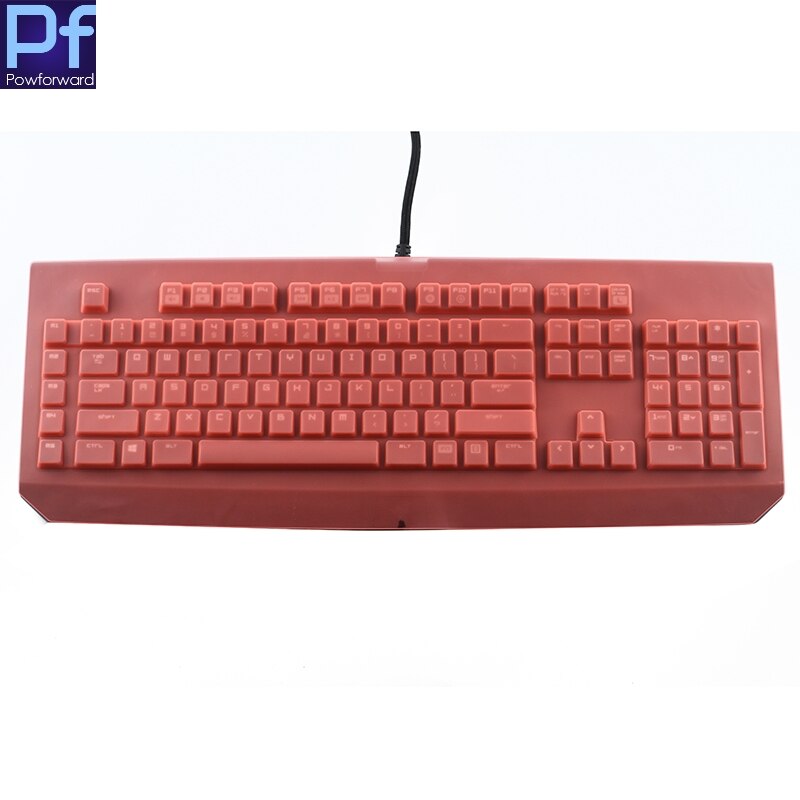 Voor Razer Blackwidow Chroma Blackwidow Ultimate Stealth Waterdicht En Stofdicht Clear Keyboard Skin Cover Protector: orange