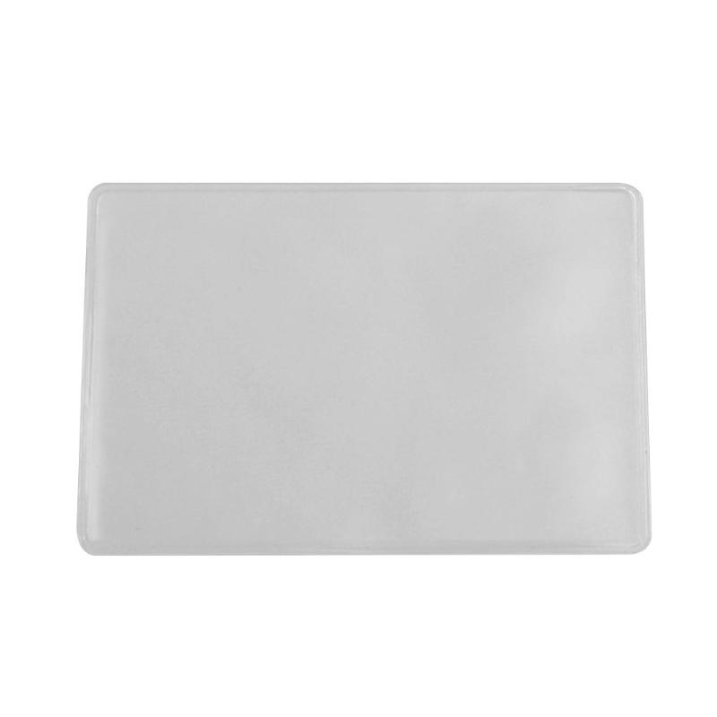 Funda protectora de tarjetas de manga TARJETA DE PVC 100 Uds. Funda de credencial de identificación tarjetero para tarjetas de crédito bancarias accesorios foto/tarjeta/pasaporte/passbook nueva: Default Title