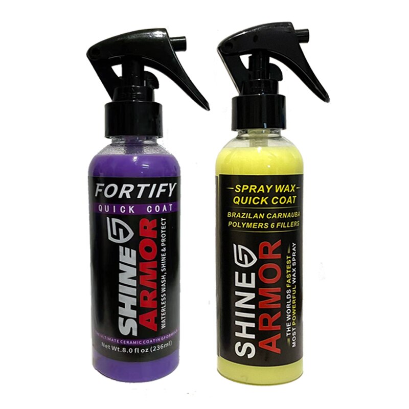 SHINE ARMOR Fortify – manteau en céramique rapide, peinture de cire de voiture, Spray de finition hydrophobe, sans eau