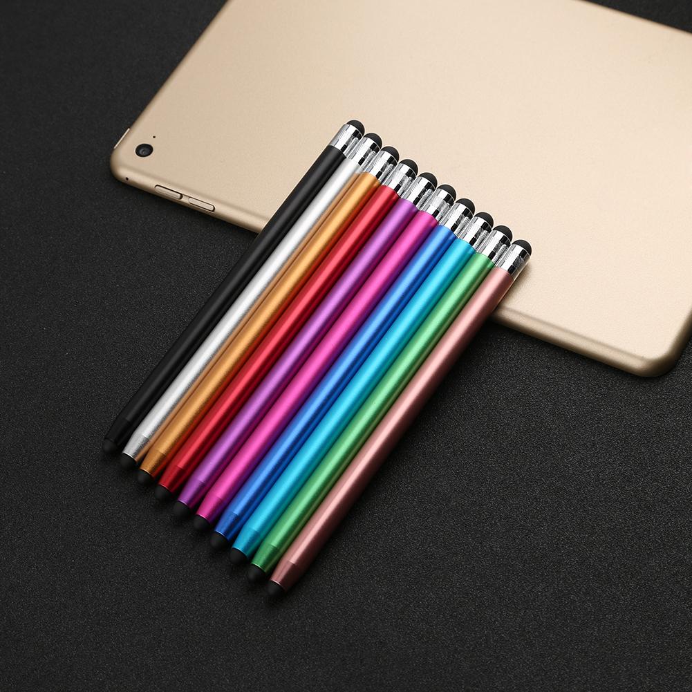 WK128 Round Dual Tips Capacitive Stylus Touch Screen Drawing Pen Tools Drawing Pen Tablet PC Parts For Phone Ipad 10 Colors