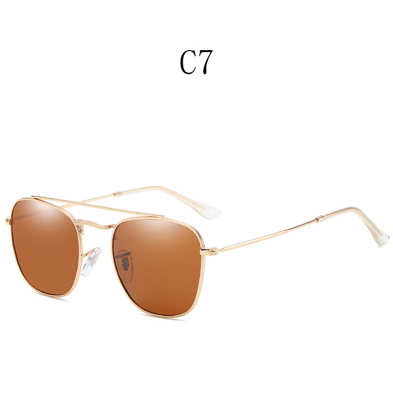 Polaroid lunettes de soleil unisexe carré Vintage pêche lunettes de soleil lunettes de soleil polarisées lunettes de soleil rétro pour femmes hommes UV400: 11-SHL3557-C8