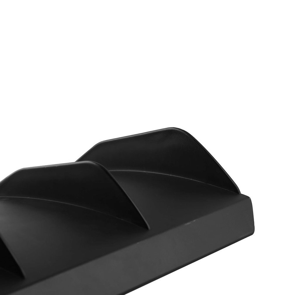 Car Bumper ABS Black Universal Rear Bumper 4 Fins Curved Diffuser Fin Rear Bumper Universal Rear Bumper