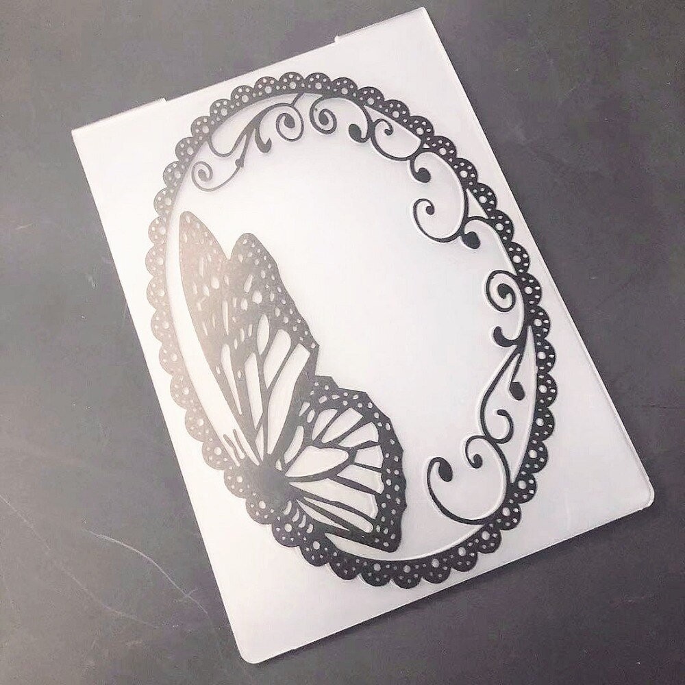 PANFELOU Pansy dish Embossing folders Plastic For Scrapbooking DIY Template Fondant Cake Photo Album Card Making