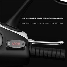 2-In-1 24-Uur Systeem Digitale Display LED Voltmeter Multifunctionele Motorcycle Voltage Tester Universele elektrische Voertuig