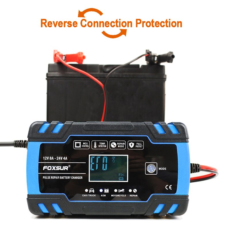Car Intelligent Battery Charger 24V/4A 140W Multiple Protection Full Automatic Battery-charger Pulse Repair Digital Chargers